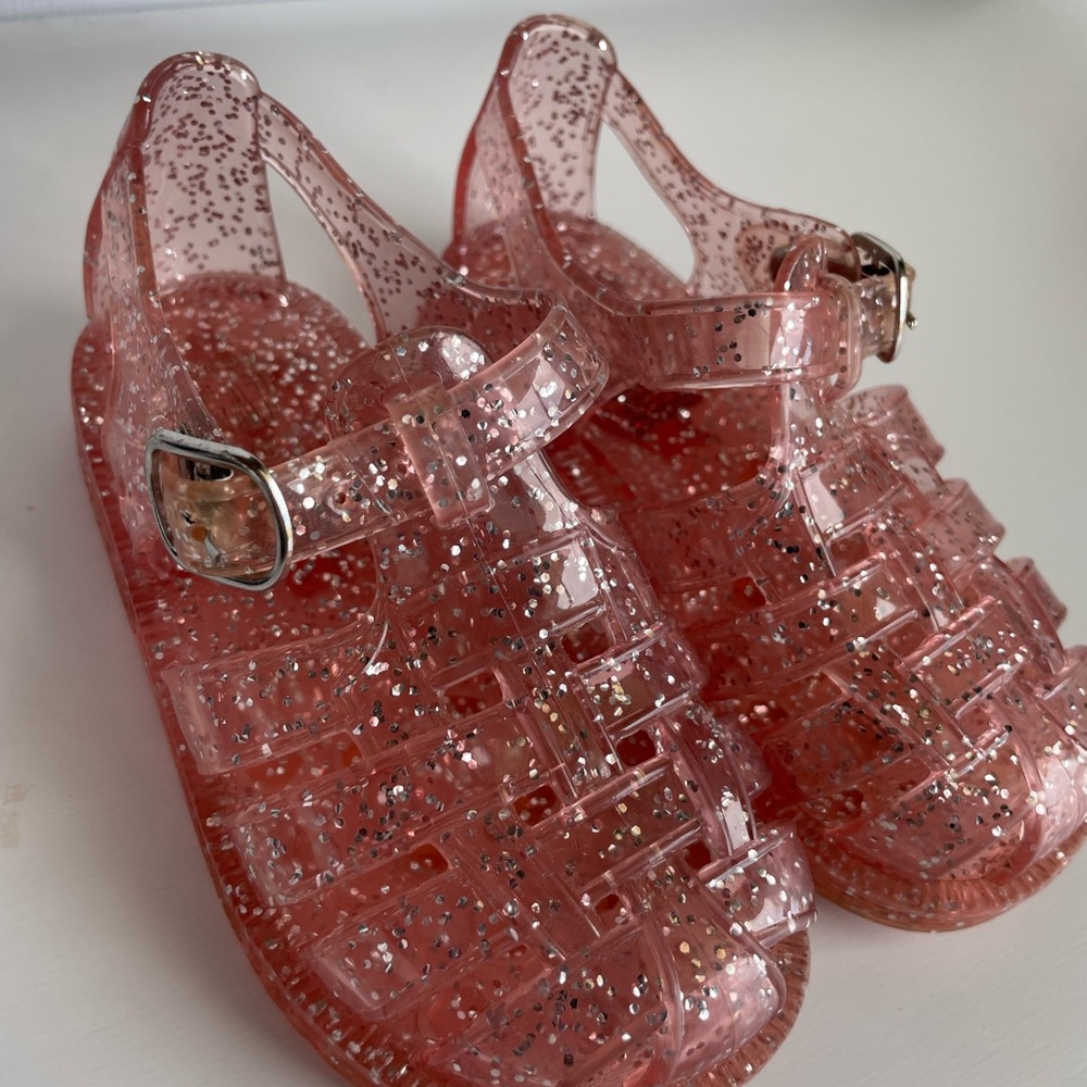 Baby GAP Glittery Pink Kids Jelly Sandals